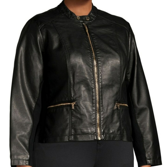 Calvin Klein plus moto jacket - Picture 3 of 3